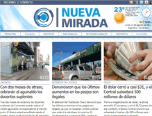 Tablet Screenshot of nuevamiradacorrientes.com